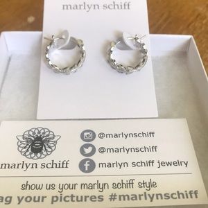 Marlyn Schiff Primrose Leaf Hoops